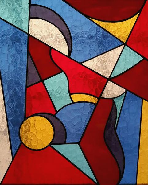 Vitrail abstrait 11