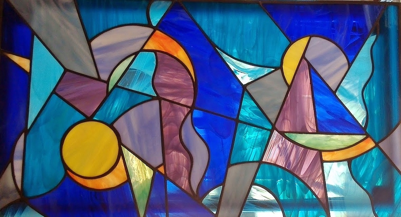 Vitrail abstrait 12
