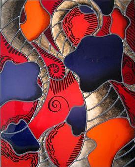 Vitrail abstrait 7