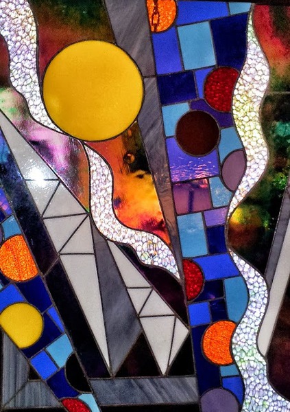 Vitrail abstrait 8