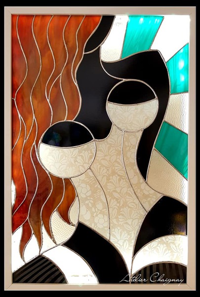 Vitrail abstrait 9