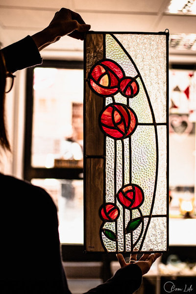 Vitrail floral